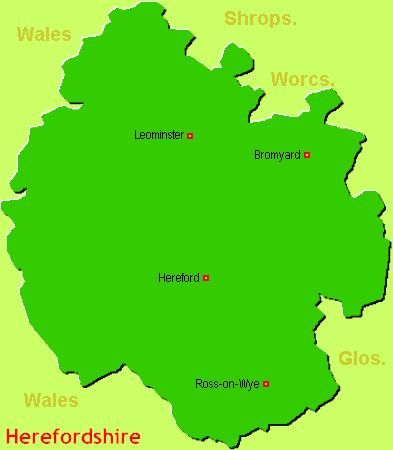 hotels and B&B accommodation in Herefordshire